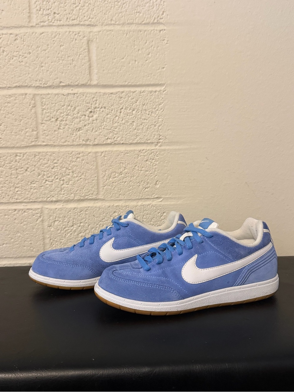 Vintage 2006 Nike Jr Tiempo Rival Suede Blue Gum 311920-412 Size 3.5Y
